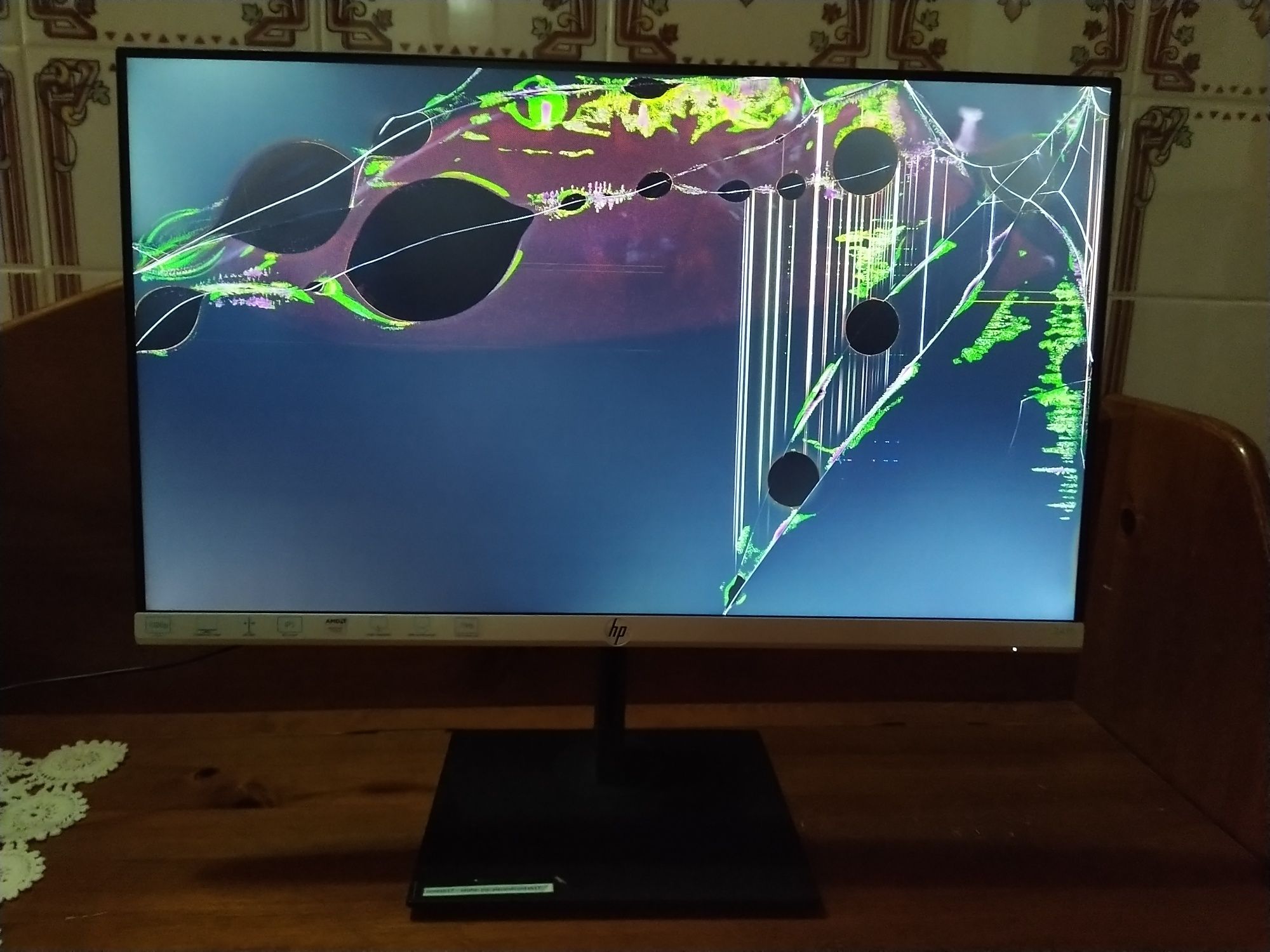 . Monitor hp para peças