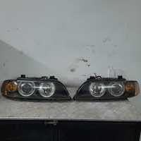 Bmw e39 lampy przód prawa lewa hella komplet xenon przetwornice