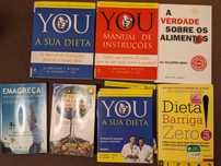 lote livros dieta e outros
