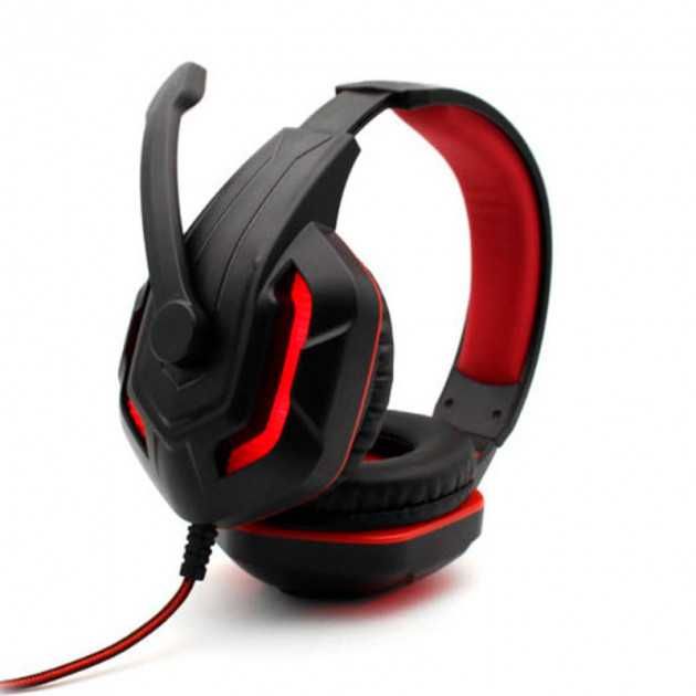 Игровые наушники для ПК с микрофоном проводные Gaming с подсветкой