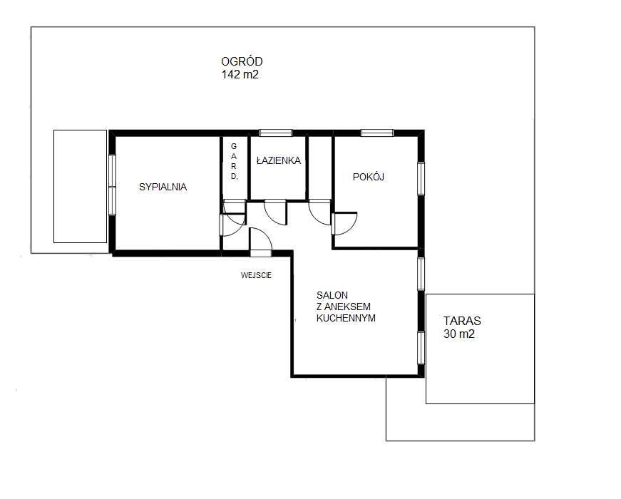 WIDOK NA LAS! Mieszkanie z ogrodem w otulinie Parku Krajobrazowego!