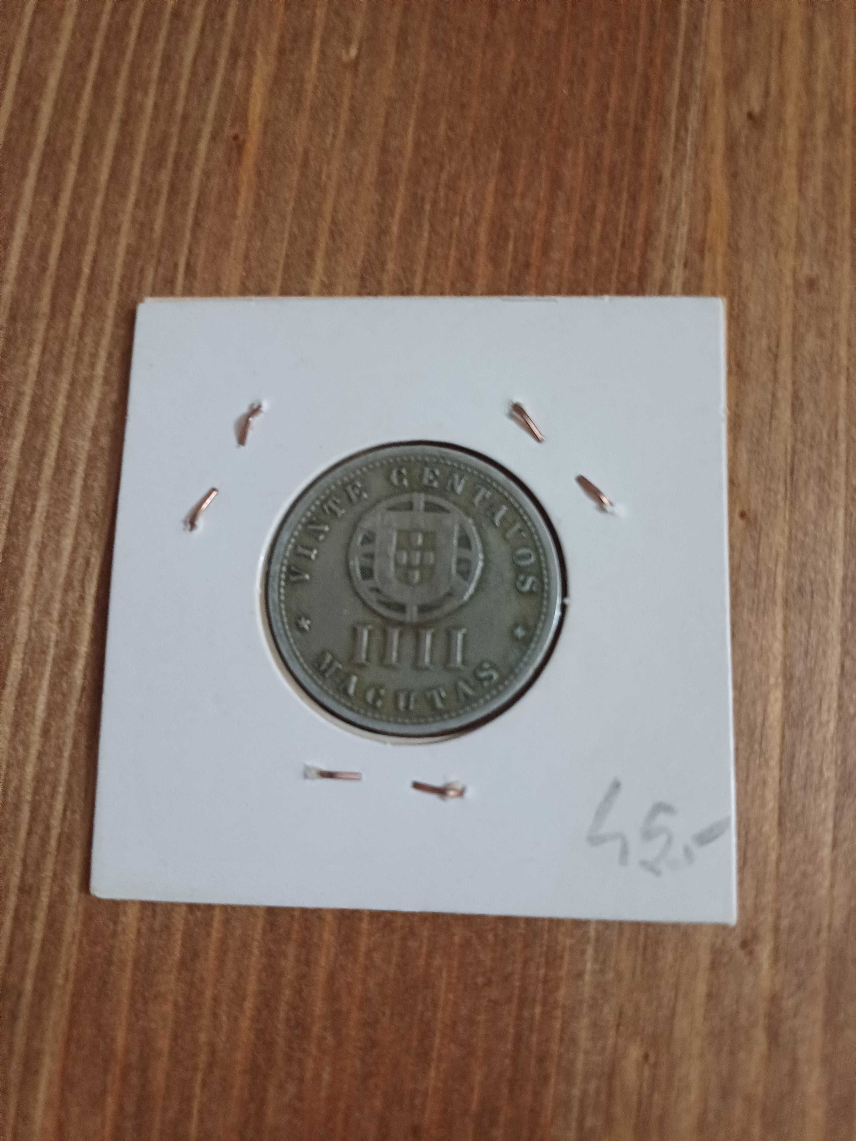 ULTRAMAR PORTUGUÊS, 4 moedas , Angola, Macau, Cabo Verde e Moçambique
