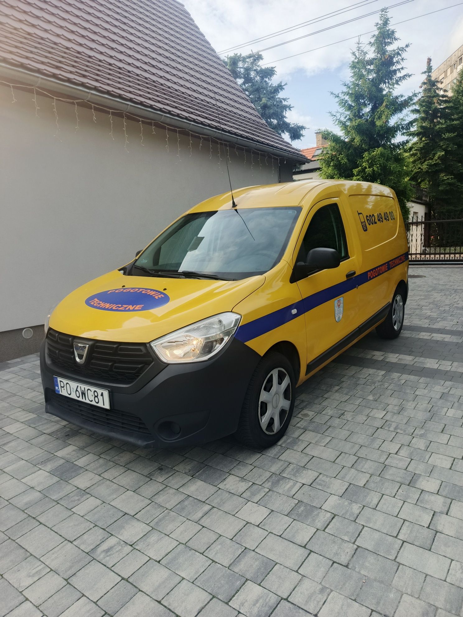 Dacia dokker  cena brutto fv 1.6 2018, klima, bluetooth