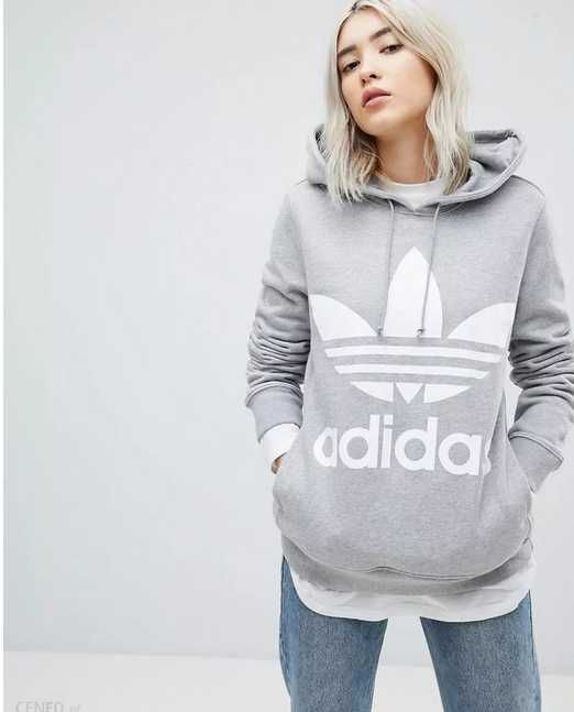 Adidas Originals Adicolor Trefoil Hoodie - grey