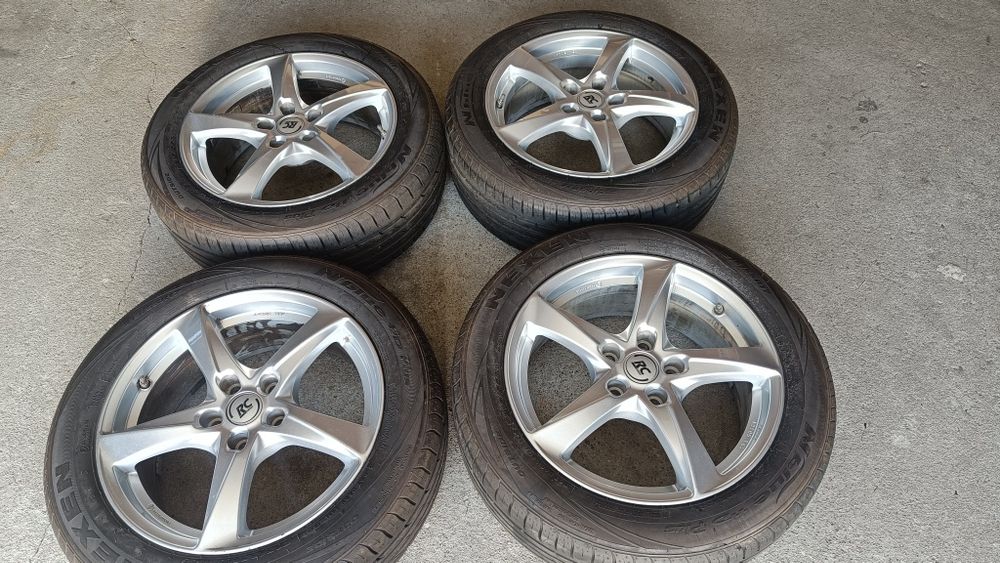 Felgi17 Brock 5x114,3 Nissan Juke Qashqai czujniki opona lato 7mm kpl