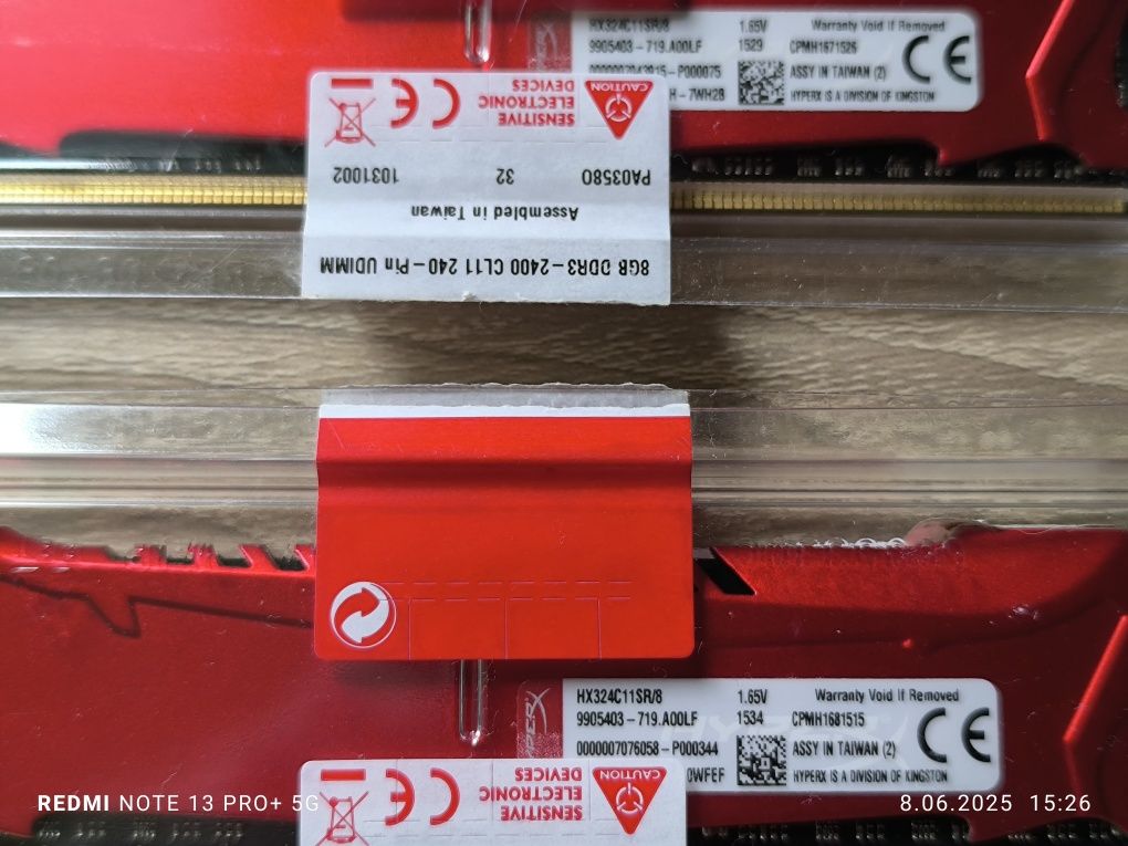 Pamięci RAM DDR3 16GB (2x8) 2400 CL11 Kingston Savage