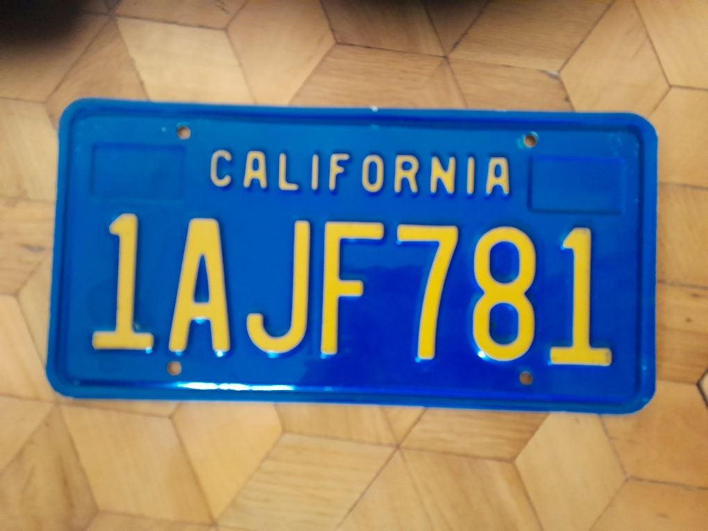 California tablica rejestracyjna Usa oryginal