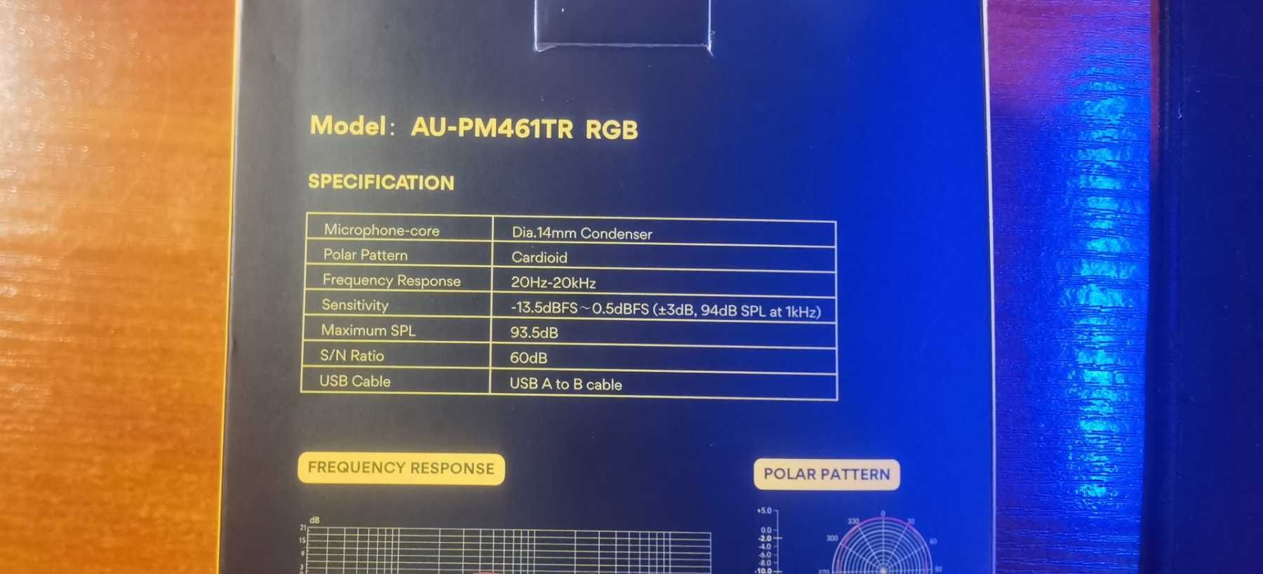 Микрофон конденсатор USB для геймеров,стримеров MAONO PM-461TR RGB