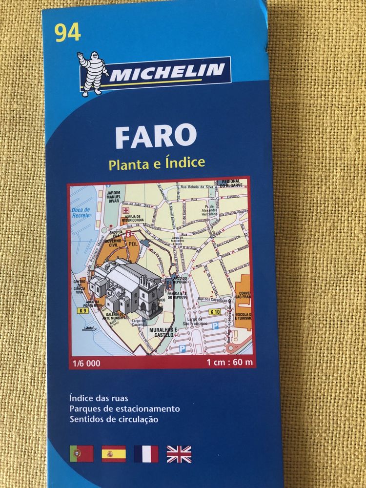 Plan miasta Faro 1:6 000 wydawnictwa Michelin