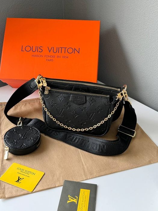 Жіноча сумочка Louis Vuitton Pochete Multi BLACK