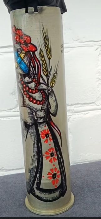 Тубус.Авіаційна гільза з ручним розписом