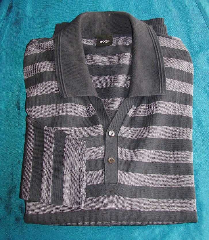 shirt męski polo szary XXL H.Boss