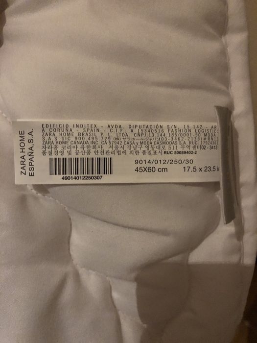 Enchimento para resguardo de berço da Zara Home