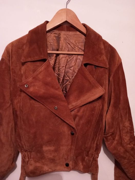 Casaco de Pele Vintage Tamanho M