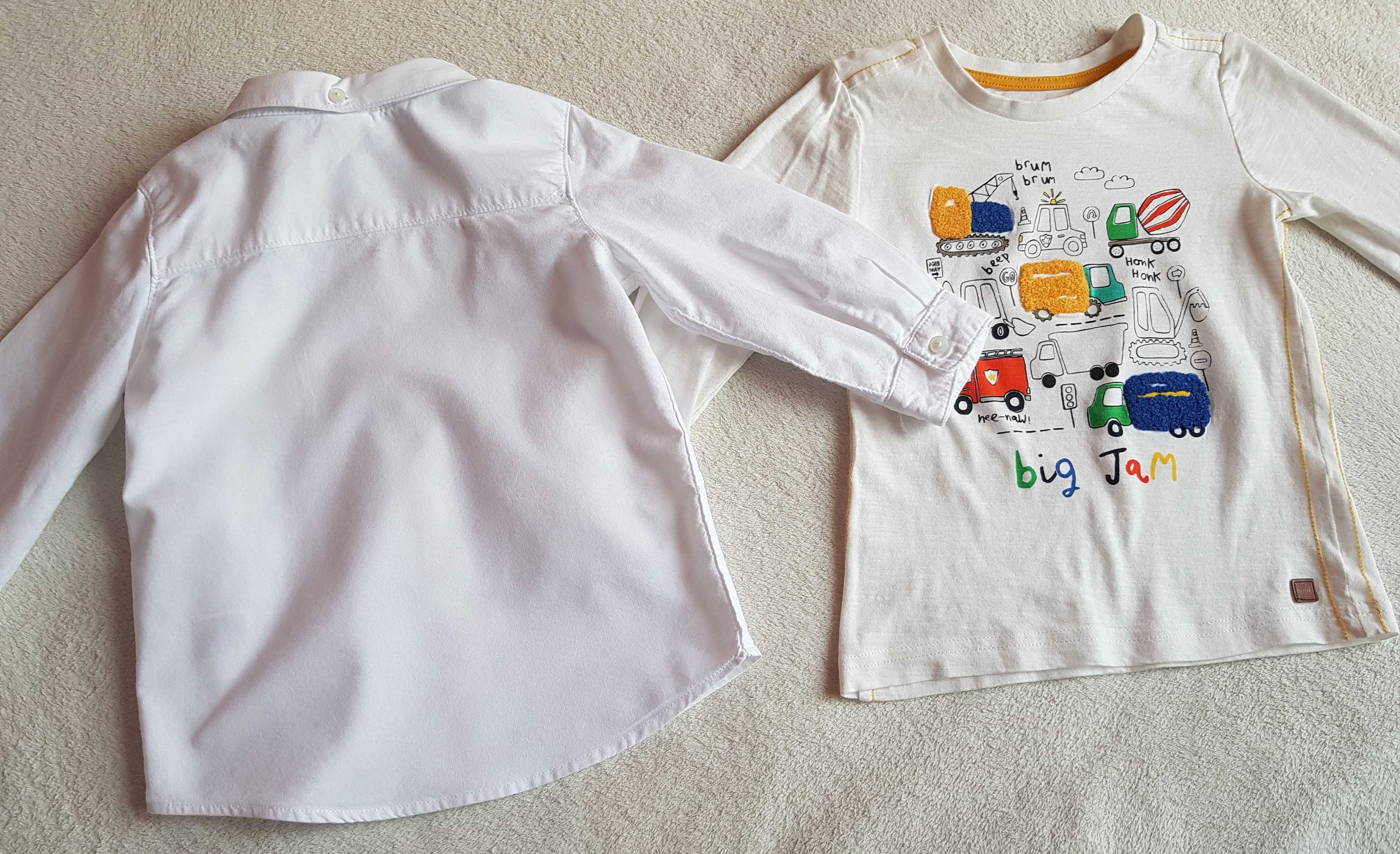 Рубашки детские  белые синие на мальчика 1-2 3 года Новые 100%хлопок