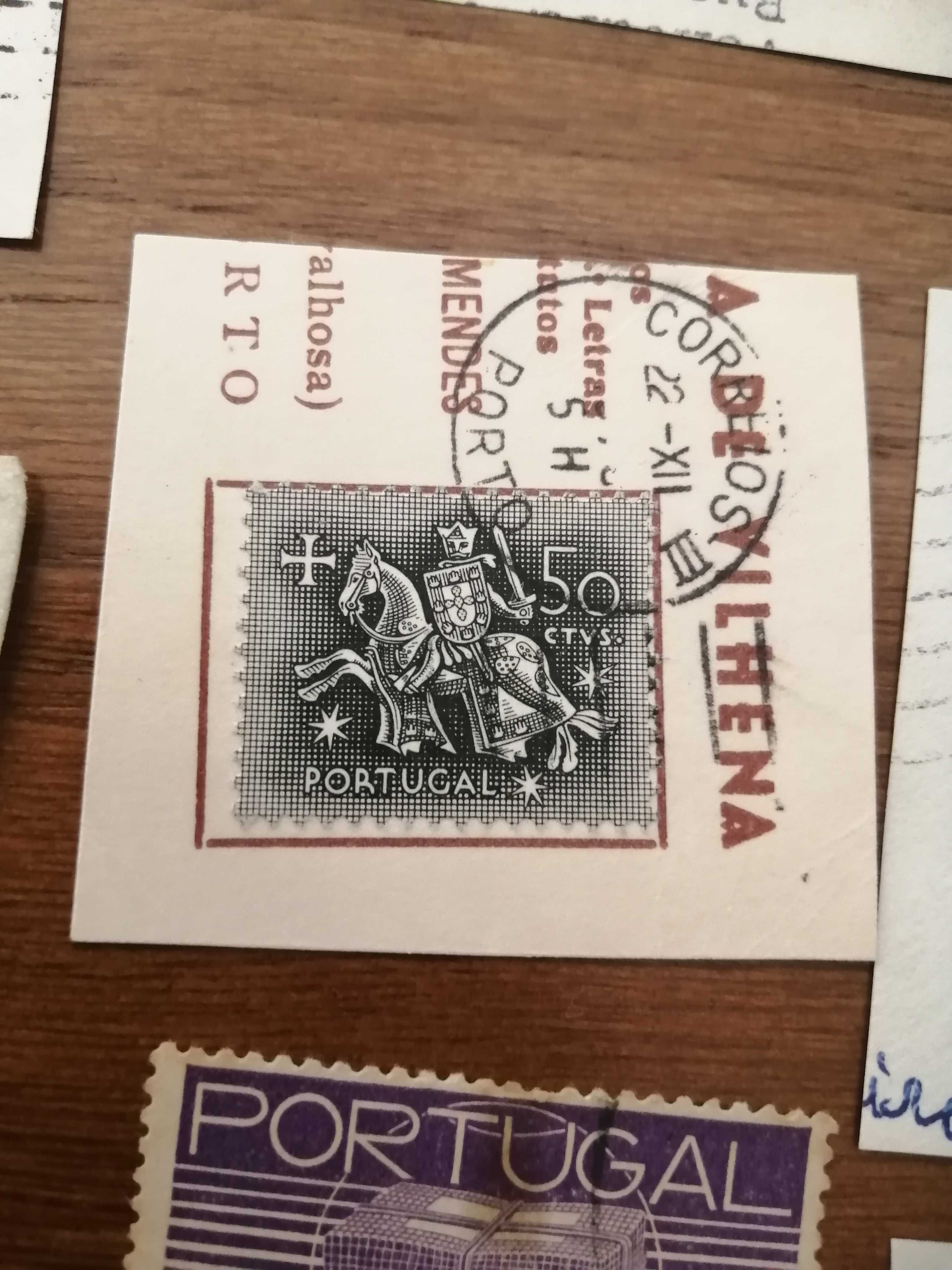 Selos antigos portugueses e estrangeiros