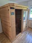 Sauna FIŃSKA+sauna na podczerwień INFRARED 2w1 nowy piec 3kW homedelux