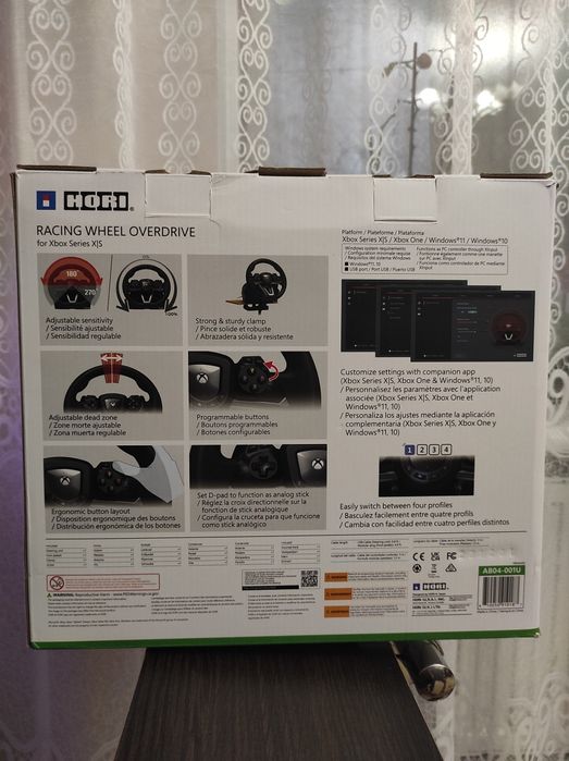 Кокпіт+Кермо Hori Racing Wheel Overdrive Xbox One/Series X|S та ПК!