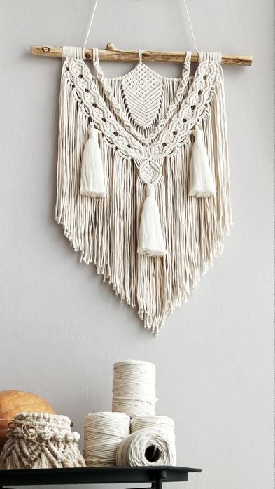 Панно макраме.Декор на стіну в Бохо стилі.Еко декор