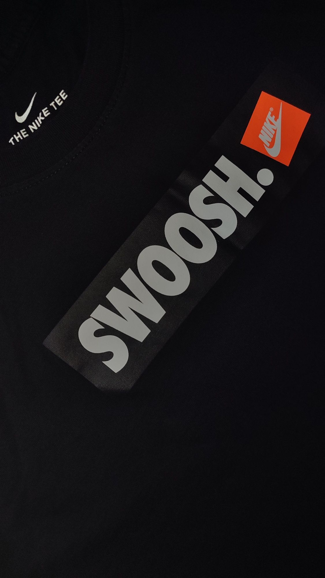 Футболка Nike Swoosh big logo black (Розмір S)