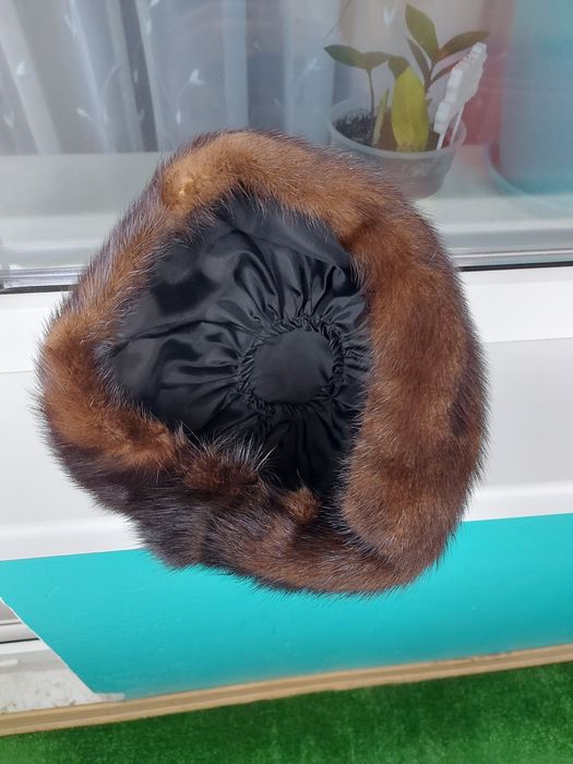 Норковая шапка женская/мужская