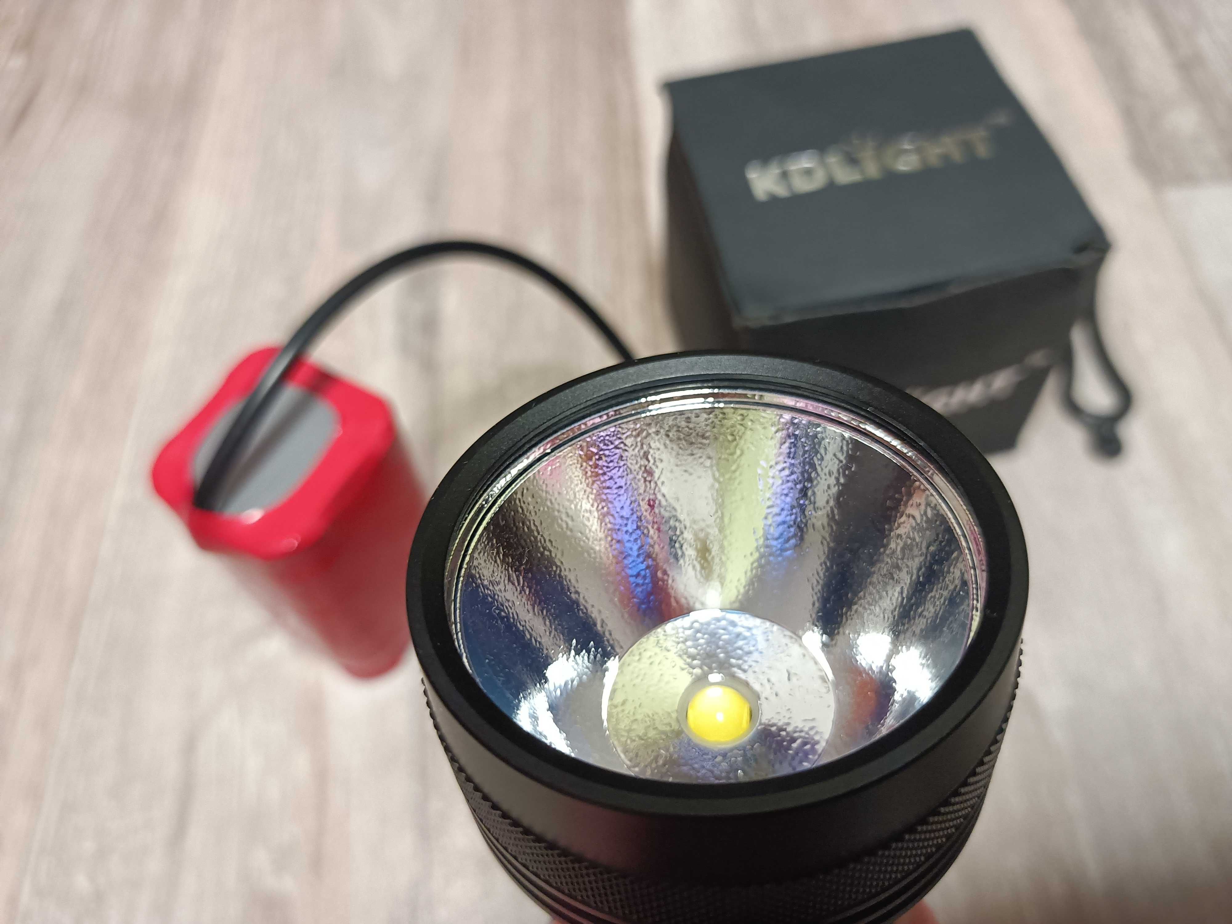 Latarka na rower KDLIGHT BL70s XHP70.2 3000 lumenów + akumulator 10Ah