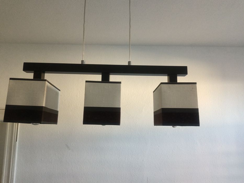 Lampa wisząca z 3 koszami