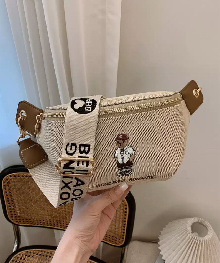Бананка Piton & Bear у стилі Gucci / сумка через плече