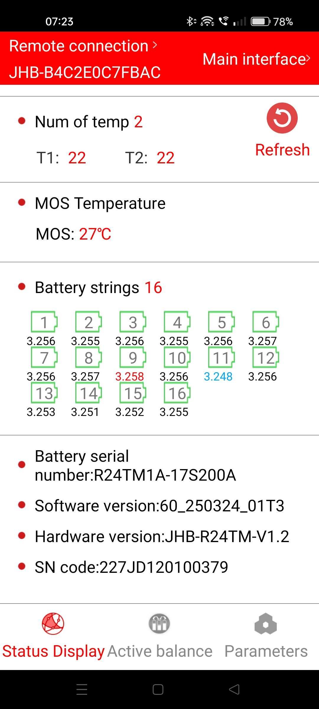 BMS 200A Daly bms 100balance