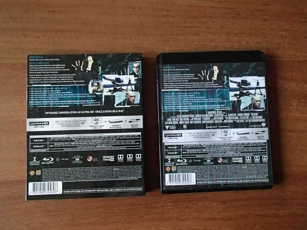 Matrix Bluray Blu-ray + Blu-ray Ultra HD 4k Polskie wydanie  -3 płyty