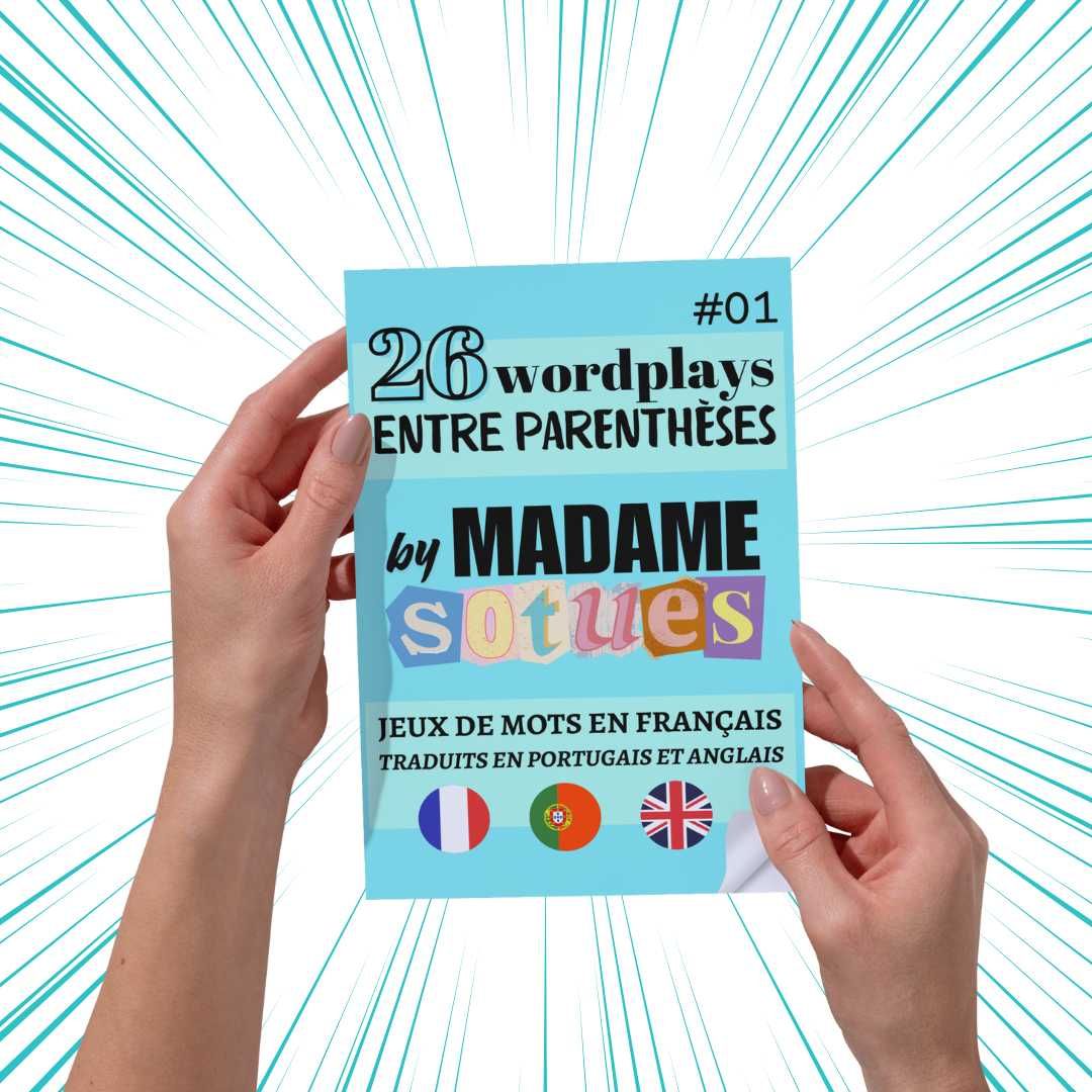 Livro de Autora - "26 Wordplays entre parênteses" by Madame Sotues