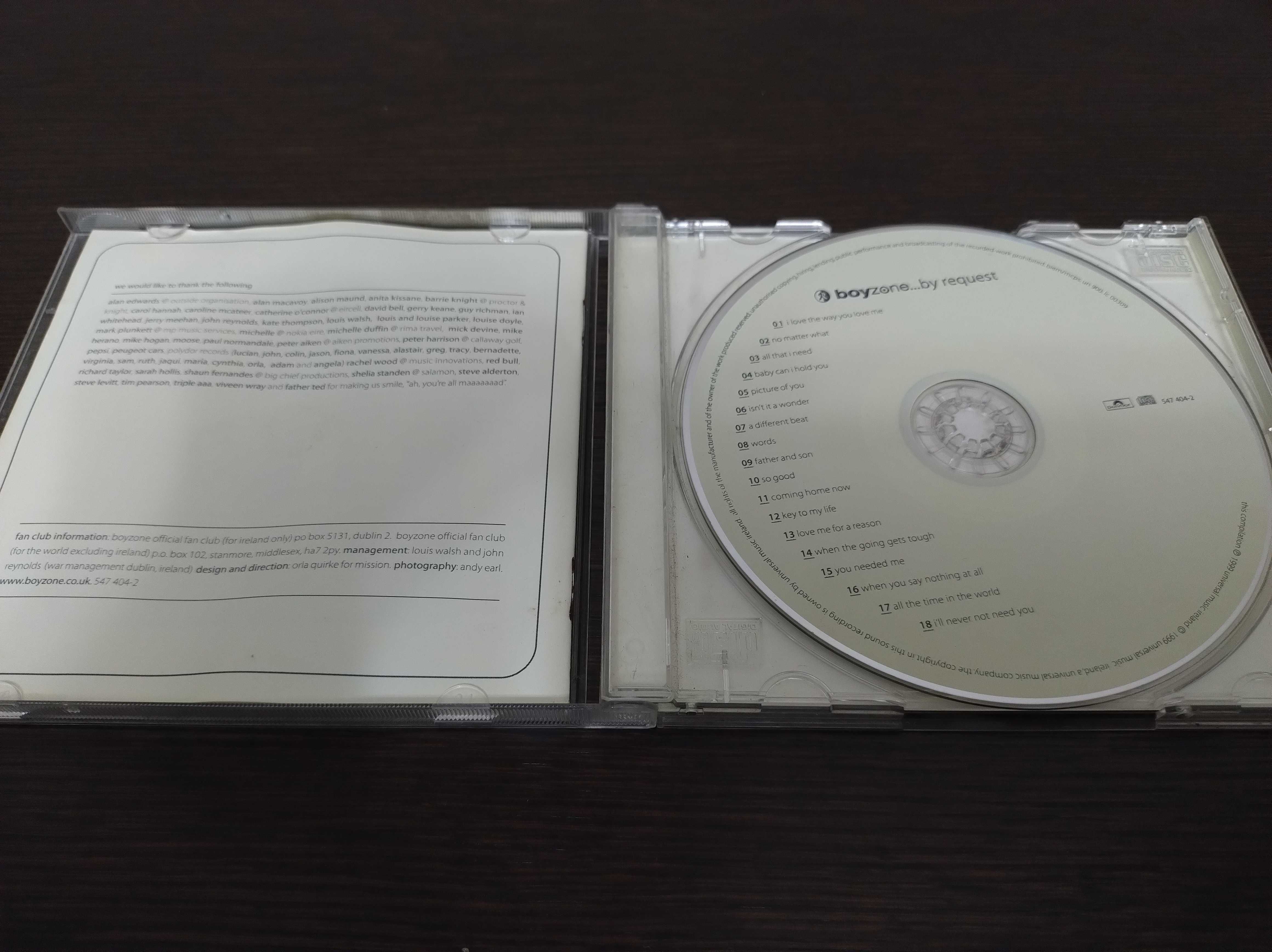 CD Boyzone By Request