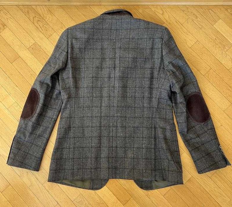 Club of Gents M Піджак Налокотниками Блейзер клітинку чоловічий Шерсть