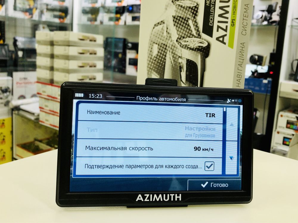 Автомобильный навигатор Azimuth B701 Pro 512 mb IGO primo EUROPE