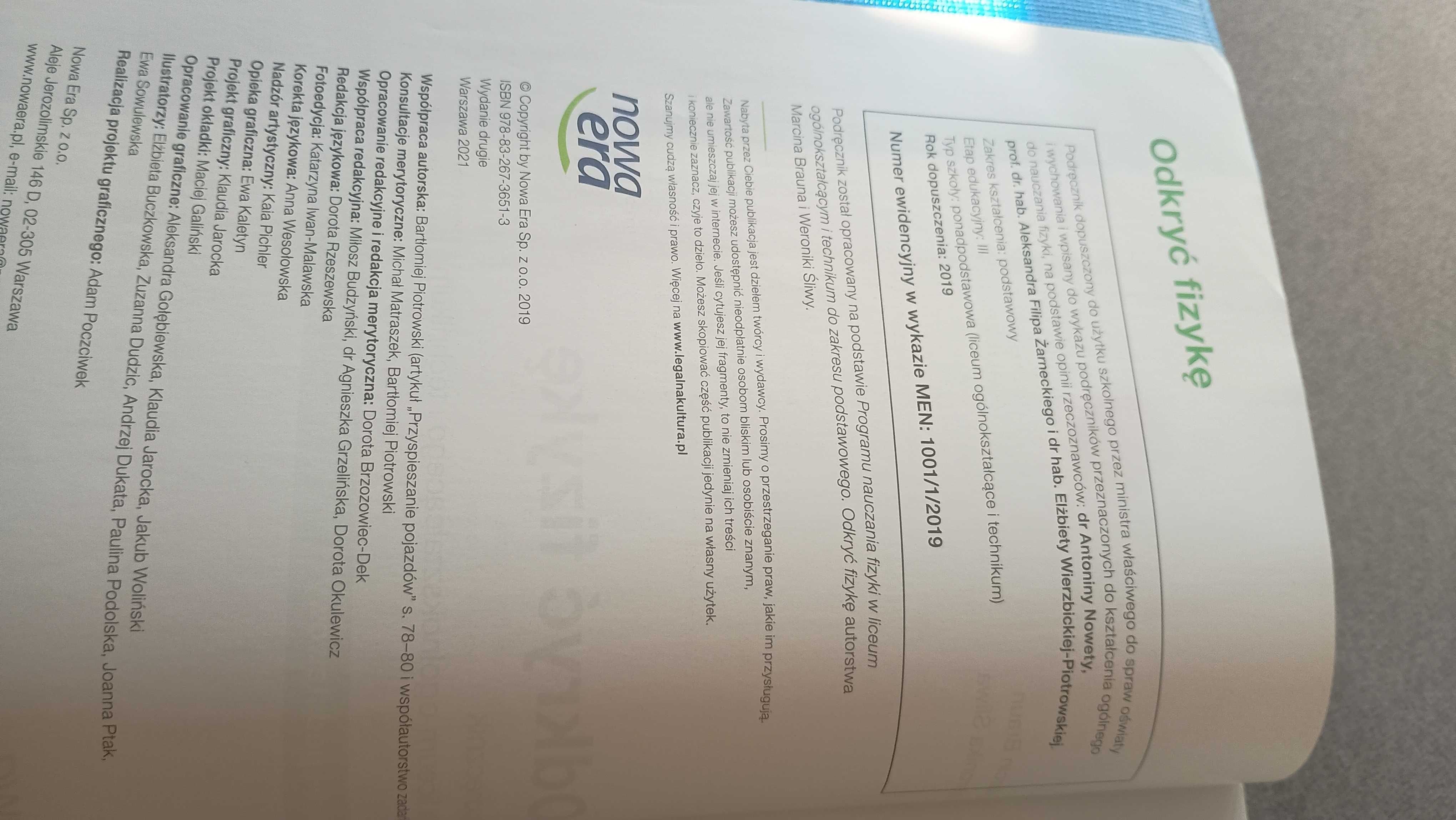 Odkryć fizykę 1 zakres podstawowy