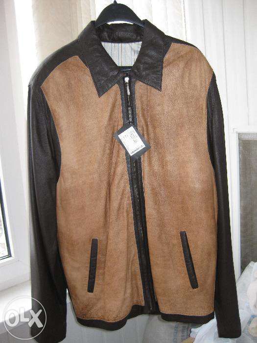 Кожаная куртка,50-54р.СТИЛЬНАЯ,НОВАЯ,ТУРЦИЯ.ТОРГ. Цена 4500 грн.