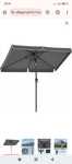 Parasol ogrodowy 300 x 200 cm, prostokątny, ochrona UPF 50+