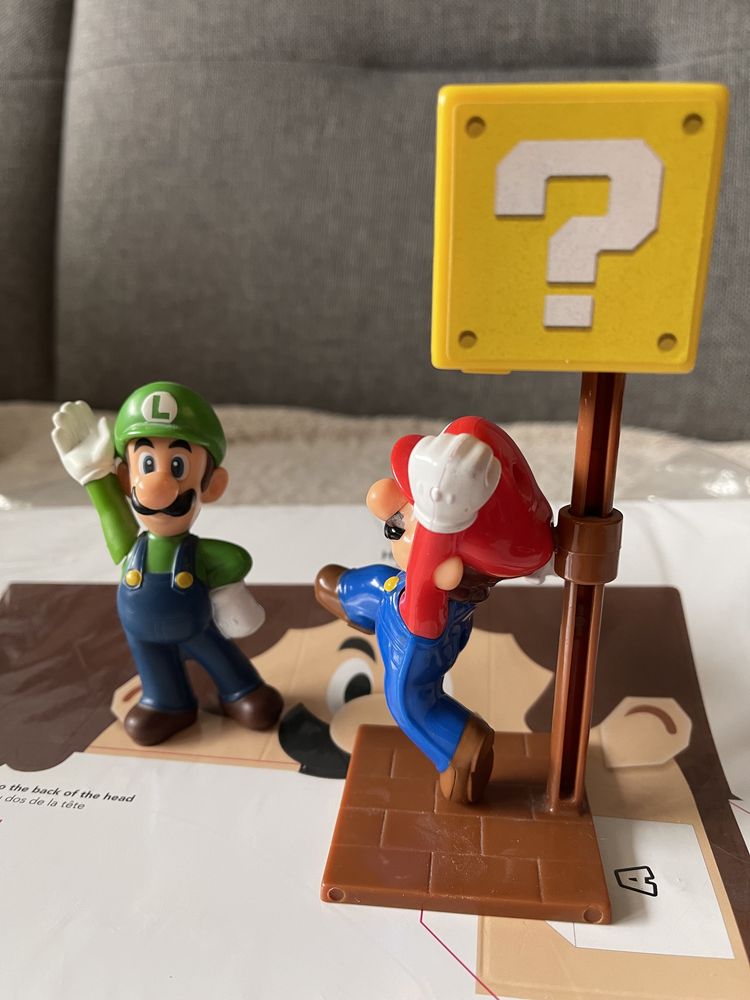 Mario Luigi figurki plastikowe + papercraft