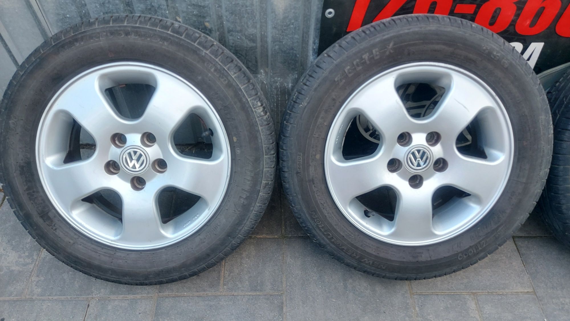 Alufelgi Koła 14" 5x100 VW POLO + Opony