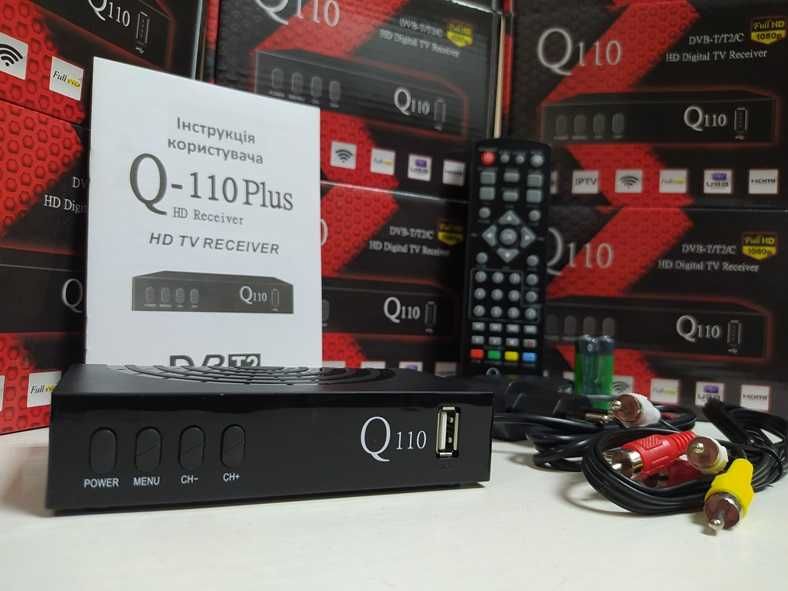 Тюнер DVD-T2 DVB-C приставка Т2 приемник Q-Sat Q-110 Plus YouTube IPTV