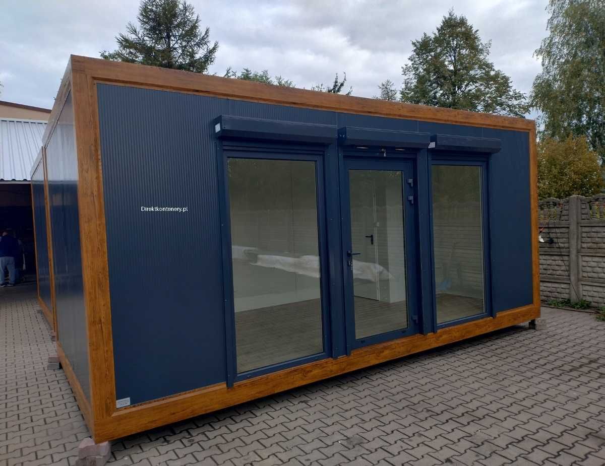 Kontener biurowy mobilny pawilon handlowy XL 7x3m z WC Producent