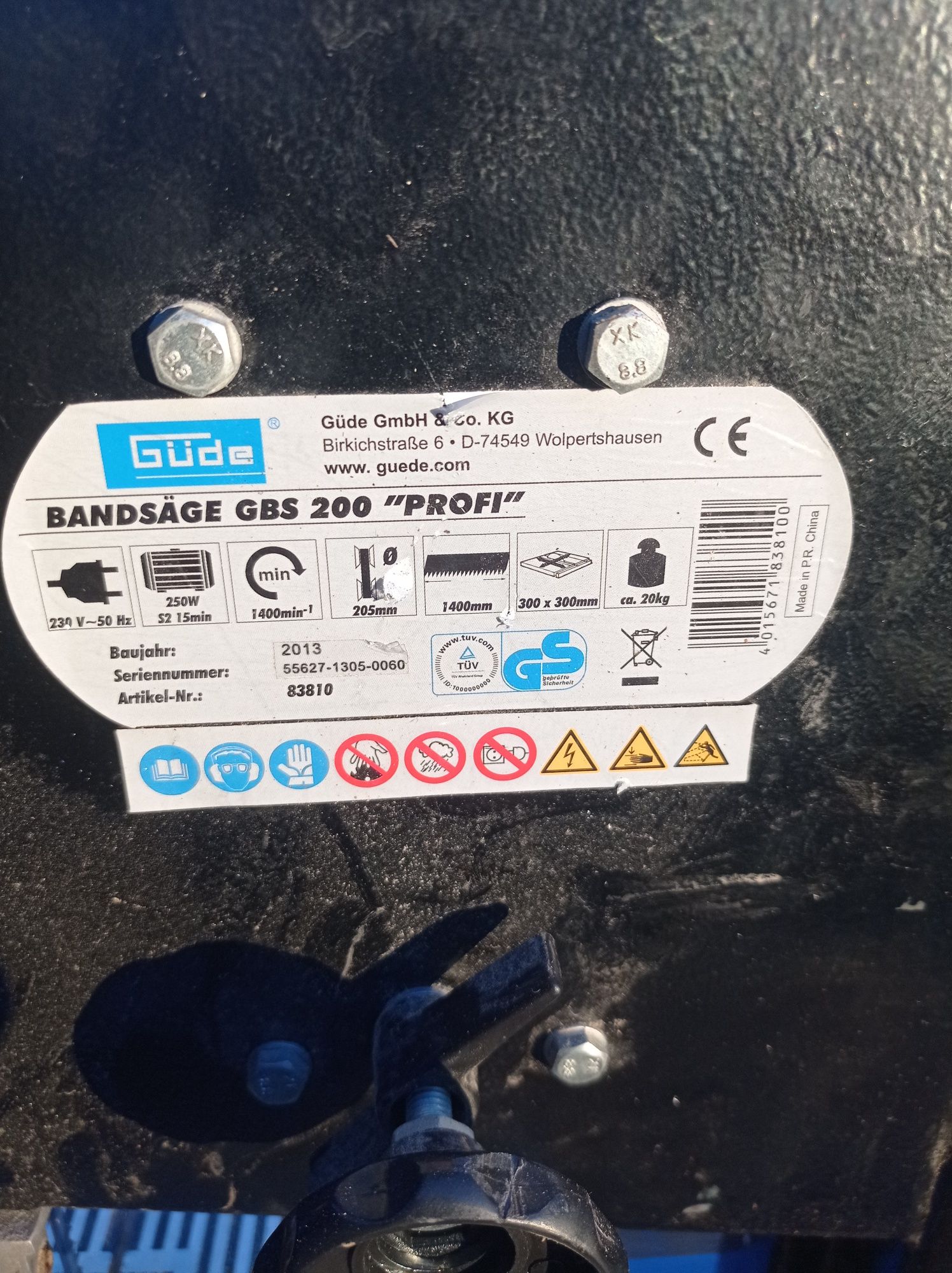 Piła taśmowa GBS 200 Profi