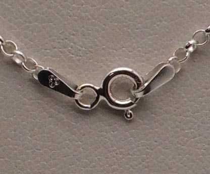 Srebrny łańcuszek okrągłe ogniwa 46 cm. 1,8 mm.