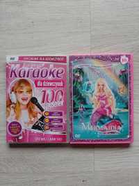 Zestaw Karaoke dla dziewczynek dvd i bajka Barbie Mermaidia syrenka