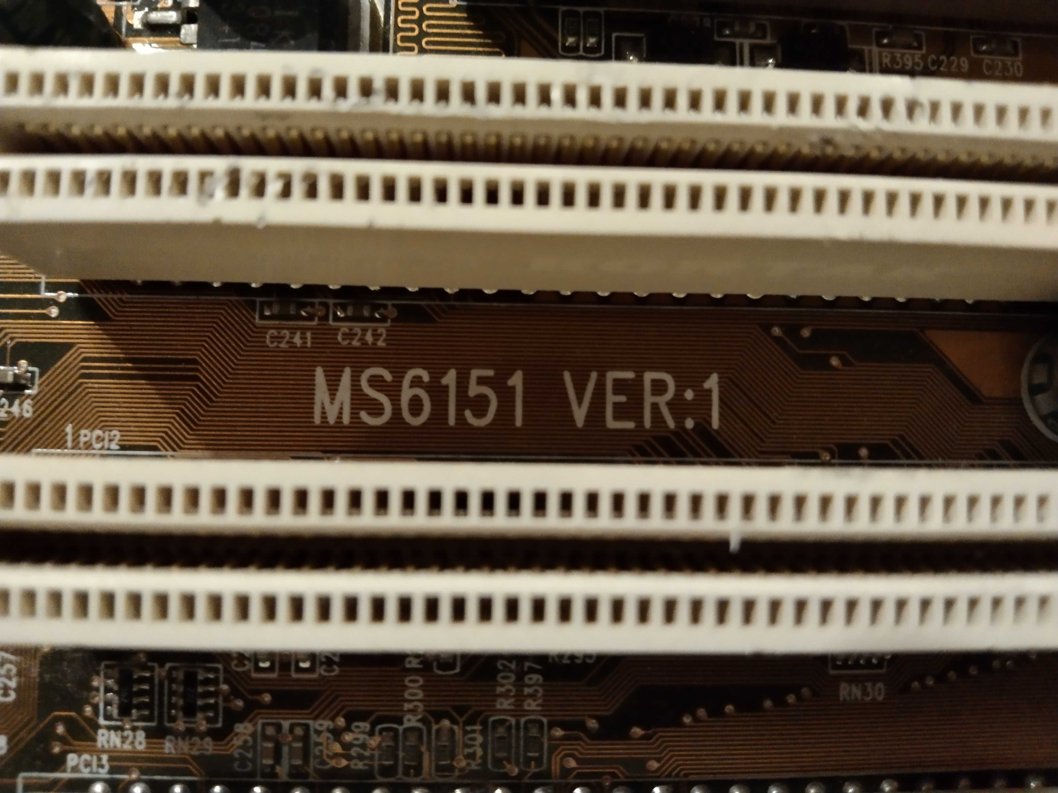 Płyta główna MSI ms6151 i procesor i ram