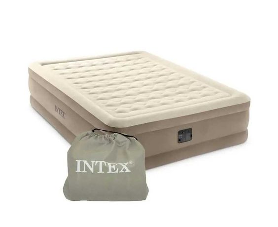 Надувная кровать двуспальная с электронасосом Intex 64428, 203х152х46