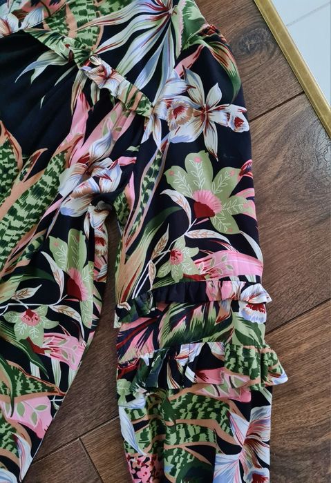 Bizuu długa sukienka maxi luźny krój S