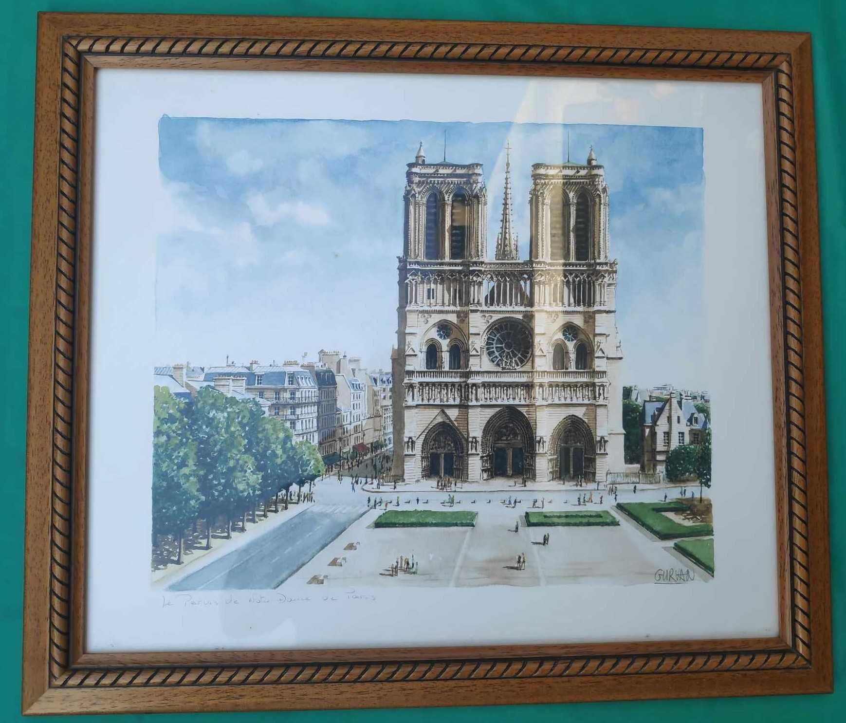 Quadros com imagens de Paris.