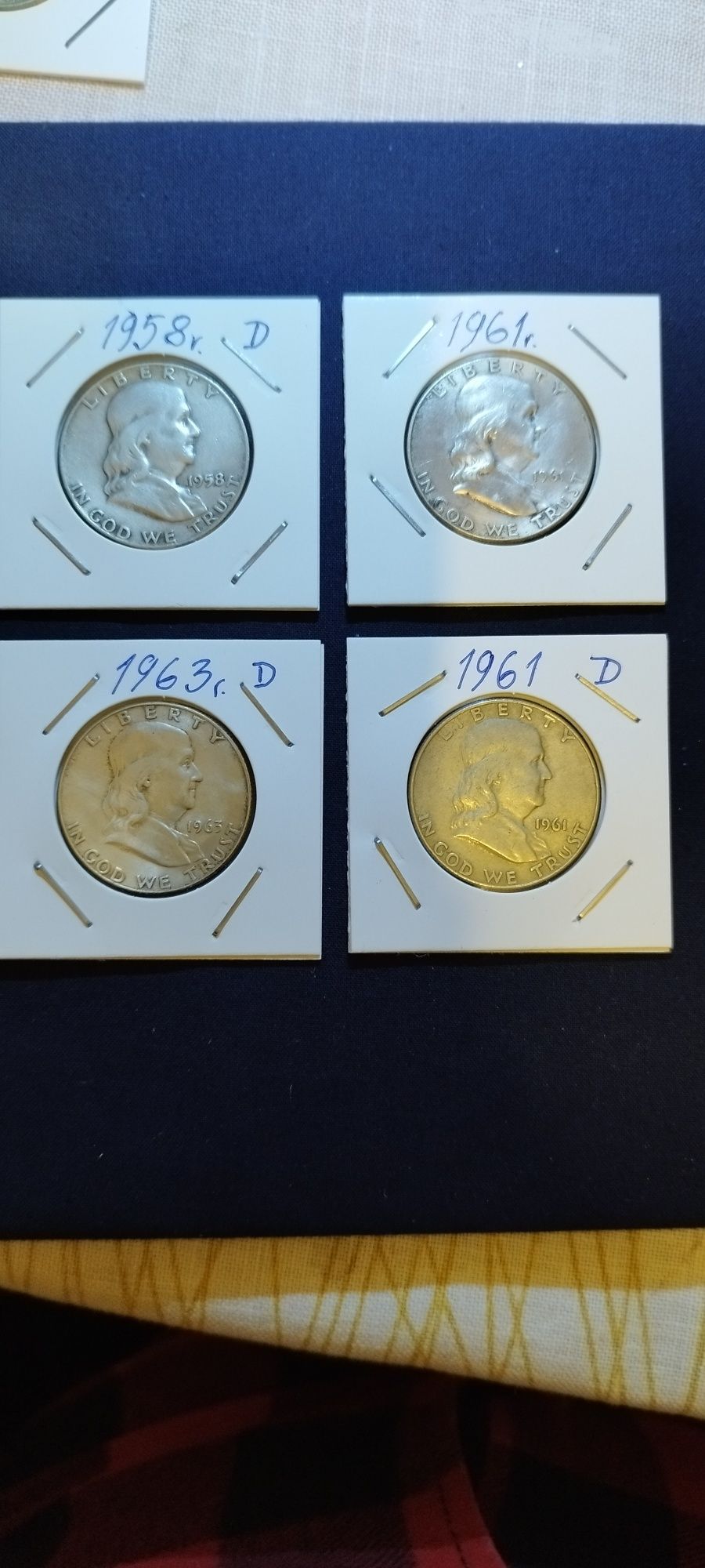 Monety HALF DOLLAR z dzwonem wolności