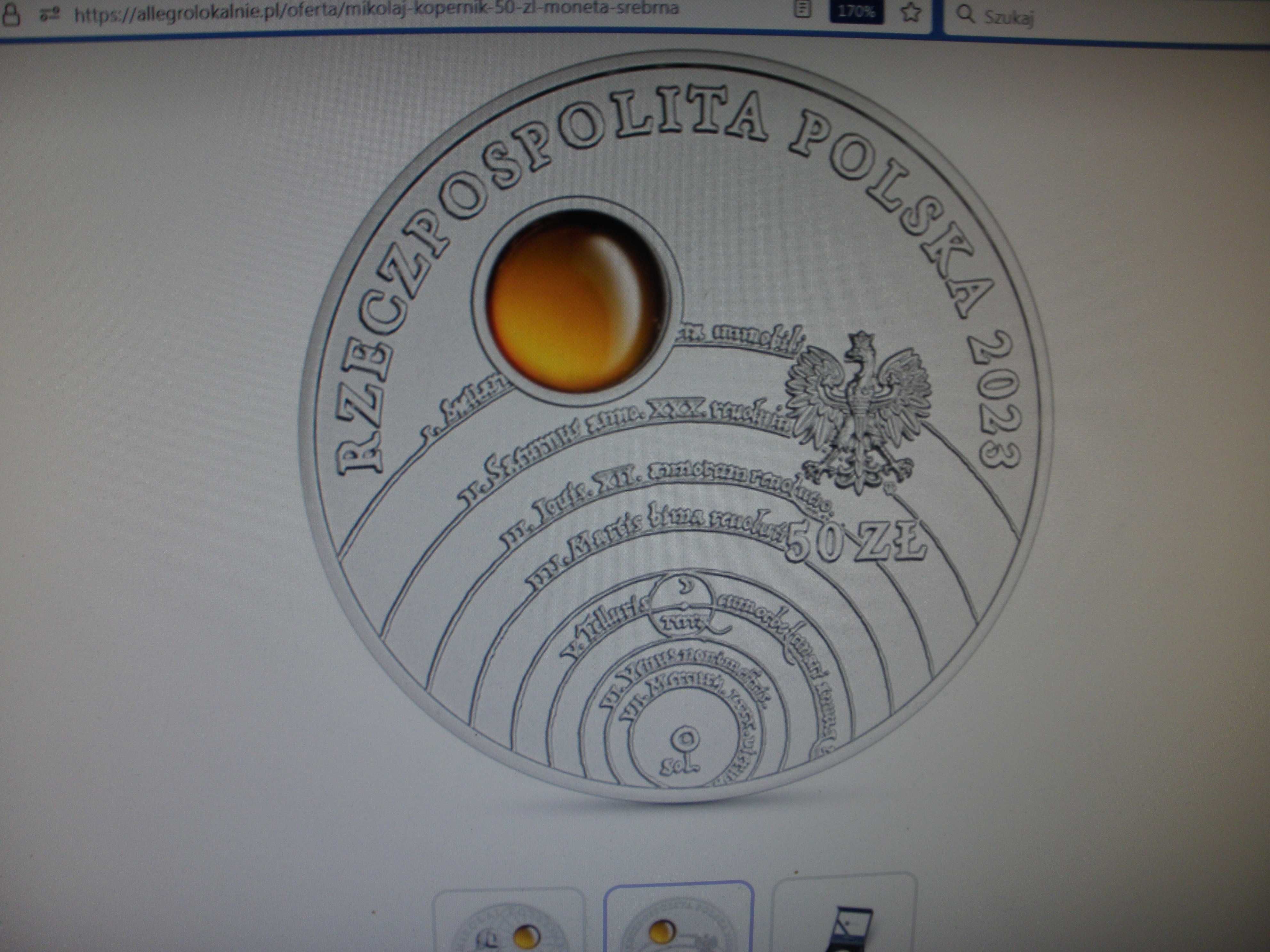 moneta 50zł Mikołaj Kopernik.